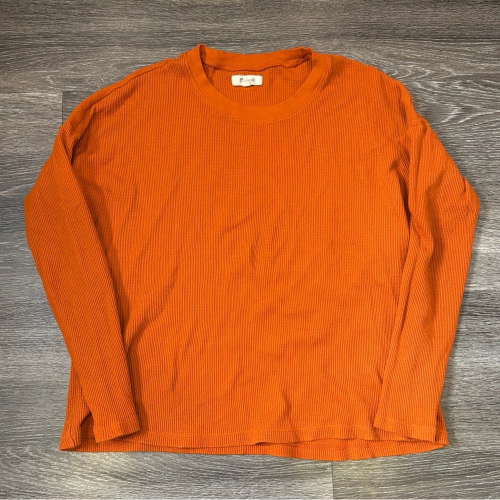 Madewell Long Sleeve Top Orange Women’s Extra Small
